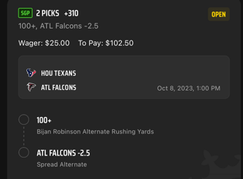 A screenshot of a sports betting app

Description automatically generated
